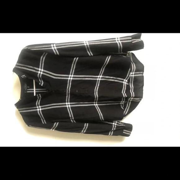 Lucky Brand women’s Plaid Long Sleeve Button Up Top Sz S - Picture 1 of 4